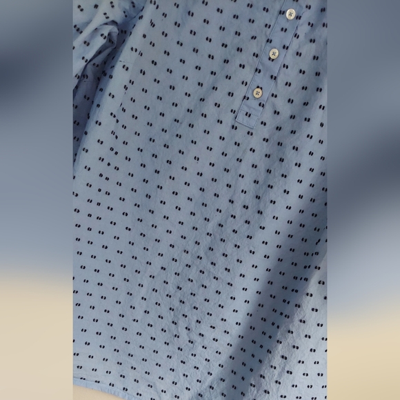 Talbots Swiss Dot Scoop Neck Blouse - Picture 3 of 8